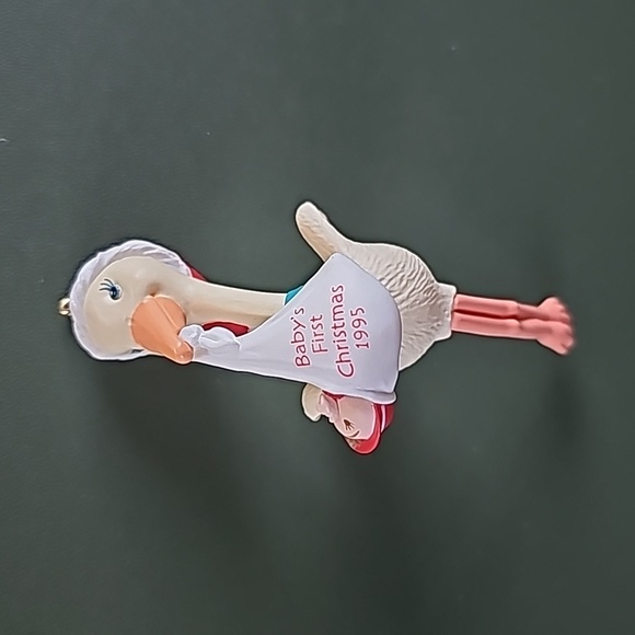 Hallmark | Holiday | Hallmark Ornament Babys First Christmas 995 Stork ...
